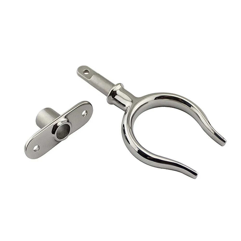 Stainless Steel 316 Deck Mounting Rowlock Oarlock Marine Grade Boat ...
