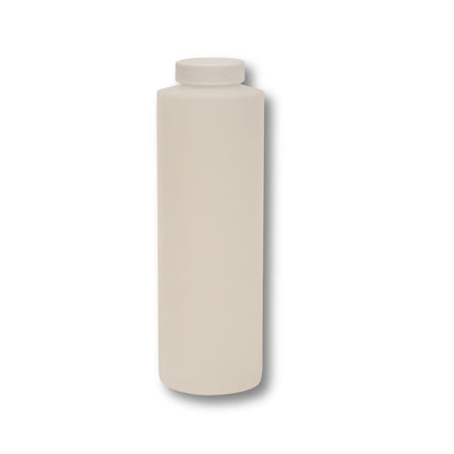 Natural HDPE squeeze bottles with yorker nozzle caps