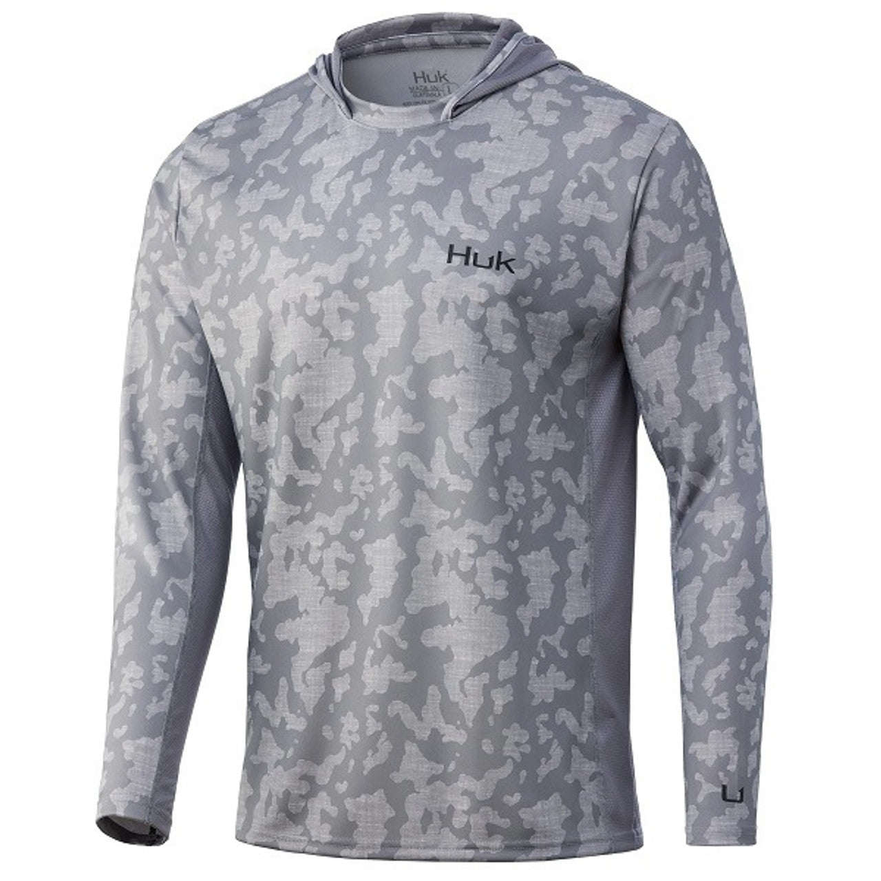 Huk Icon X Running Lakes Hoodie - Overcast Grey