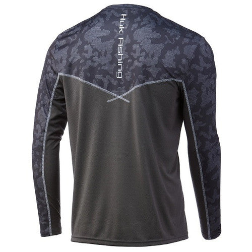 Huk Icon X Running Lakes Long Sleeve - Volcanic Ash