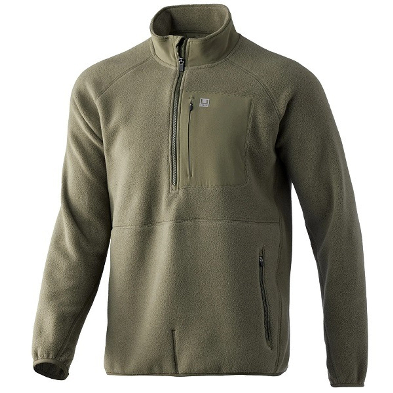 Huk Waypoint 1/2 Zip Fleece - Moss