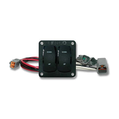 Lenco Complete Double Rocker Trim Tab Switch Kit