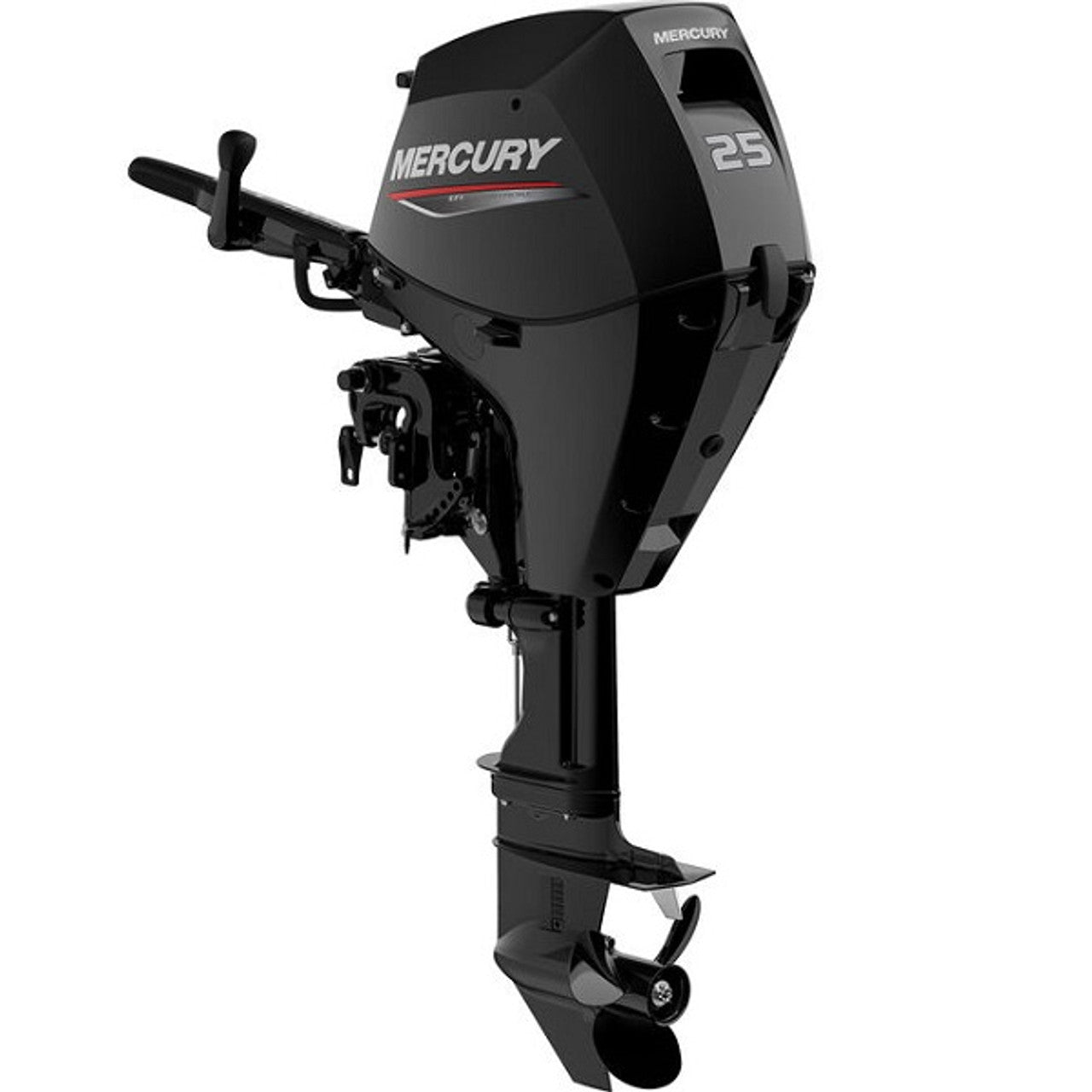 Mercury 25HP EFI 4-Stroke Outboard Motor Tiller 1A25203BK 15" Shaft