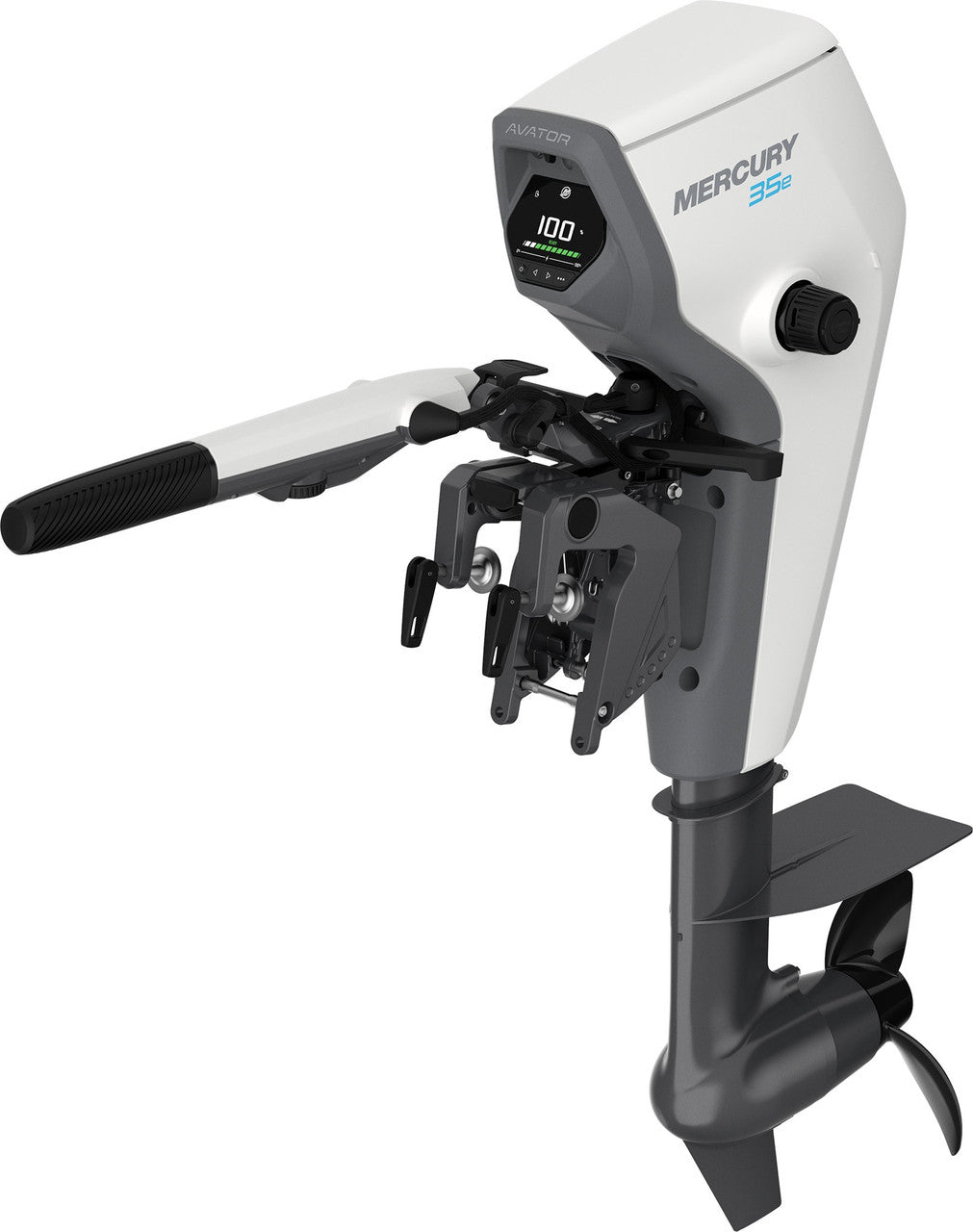 Mercury Avator 35e Tiller 9.9HP Electric Outboard Motor 15" Shaft 35ESH