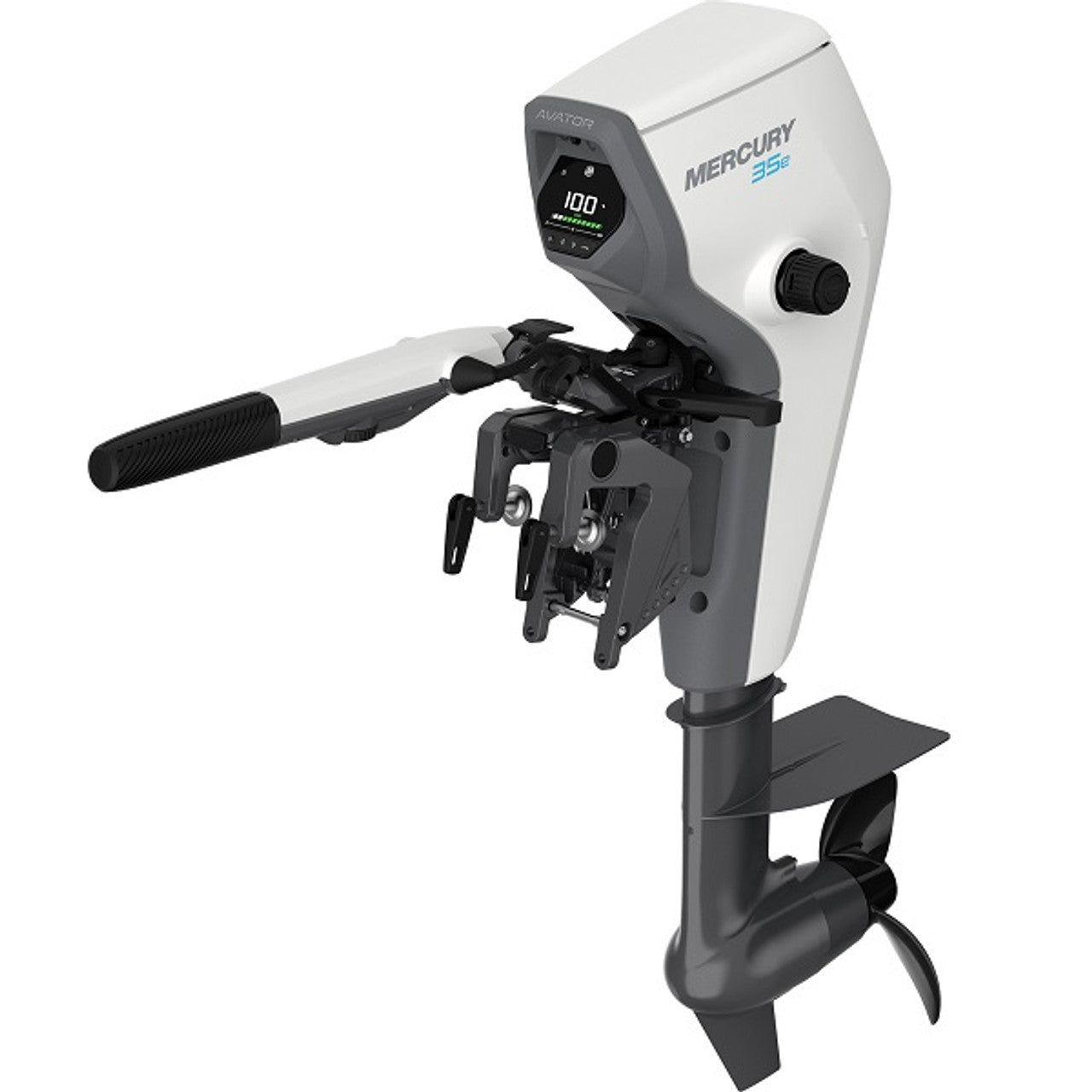 Mercury Avator 35e Tiller 9.9HP Electric Outboard Motor 20" Shaft 35ELH