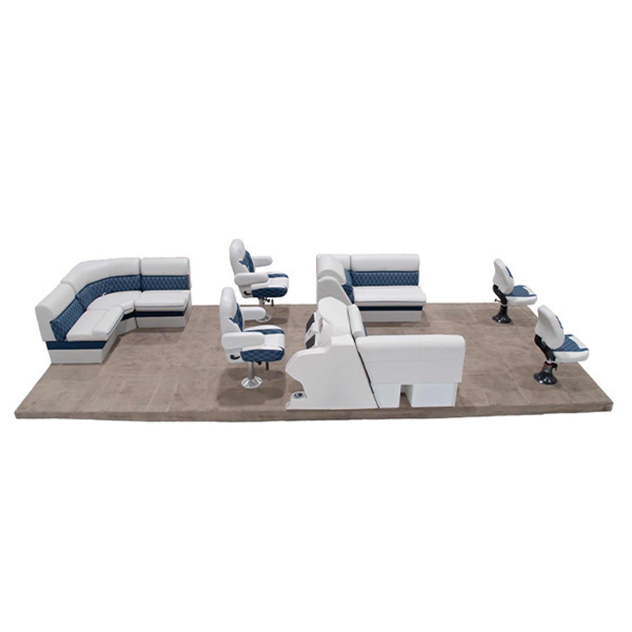 Lippert Sunset Dual Bucket & Lounge Fishing Pontoon Furniture Set