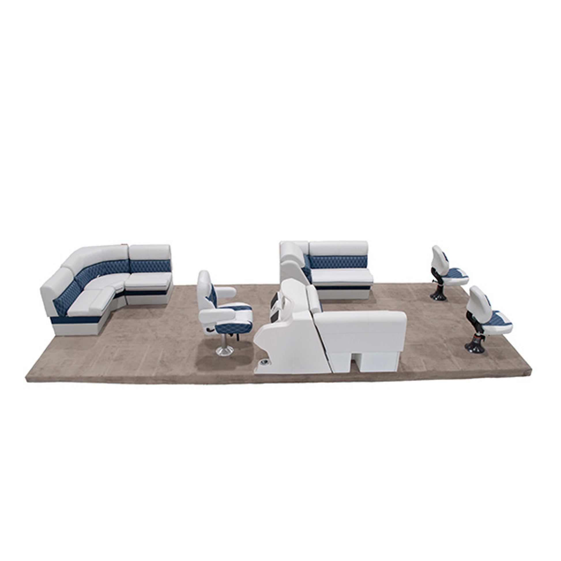 Lippert Sunset Rear L Fishing Pontoon Furniture Set