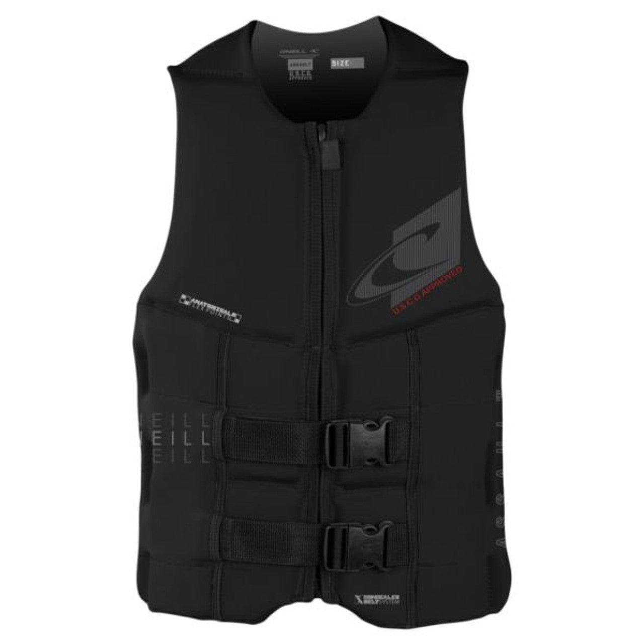 O'Neill Men's Assault Black Life Jacket