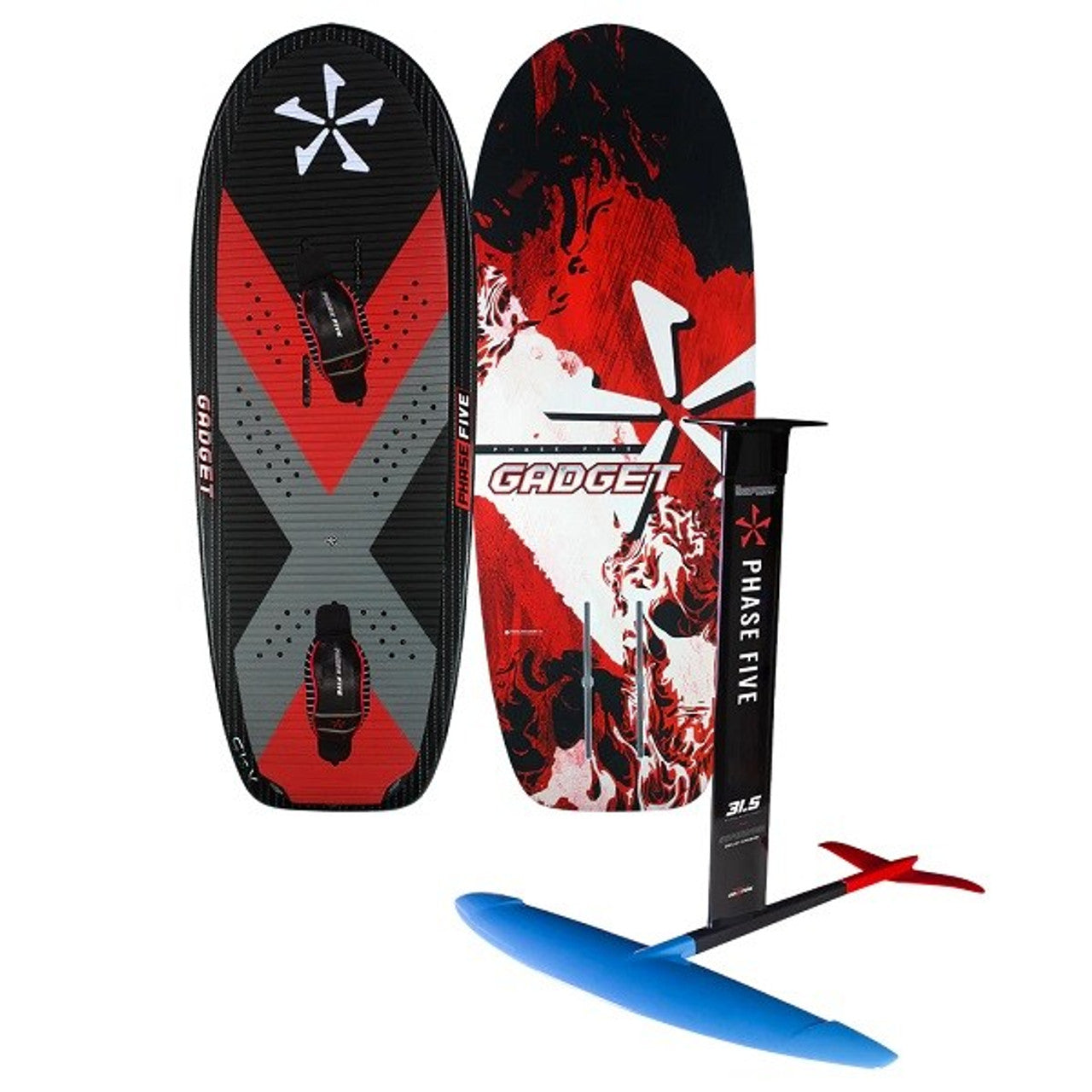 Phase 5 Gadget Wake Board Super Nova Foil Package