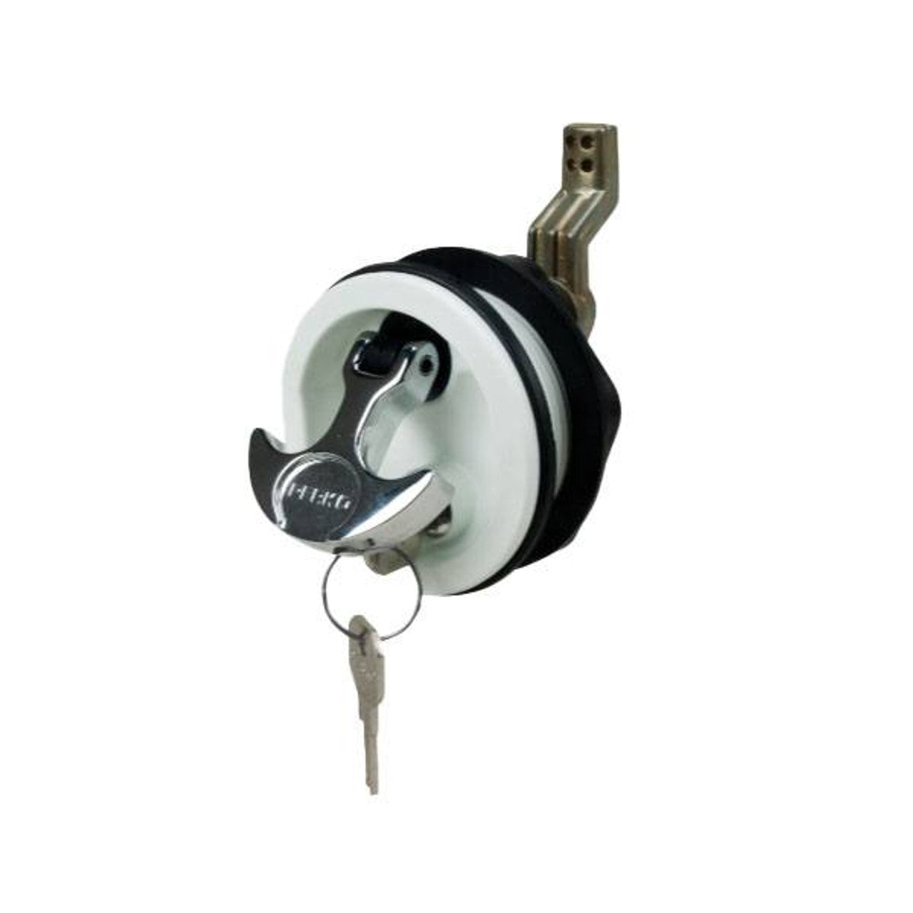 Perko White Surface Mount Lock - Smooth and Carpeted Surfaces