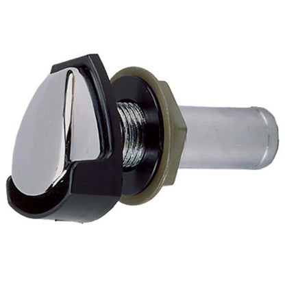 Perko Chrome Gas Tank Vent with Black Plastic Splash Shield