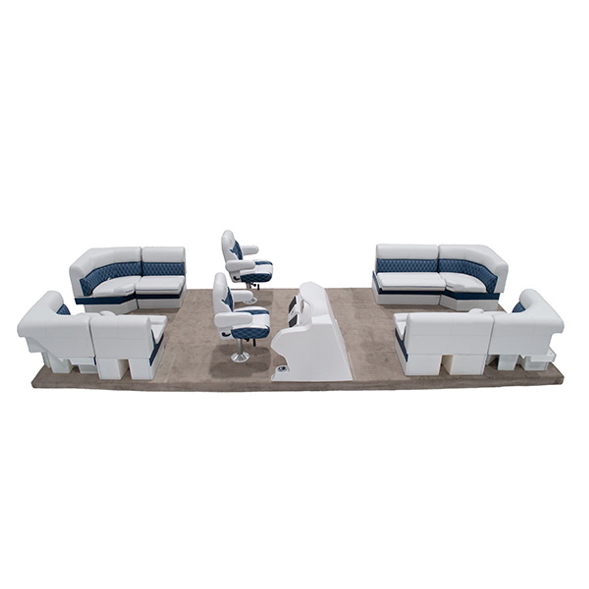 Lippert Sunset Double Bucket Front & Rear Lounge Pontoon Furniture Set