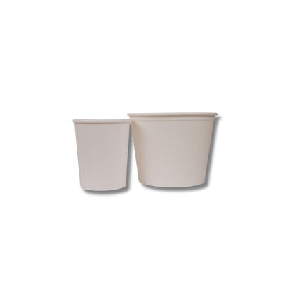 White Paper Mixing Tubs