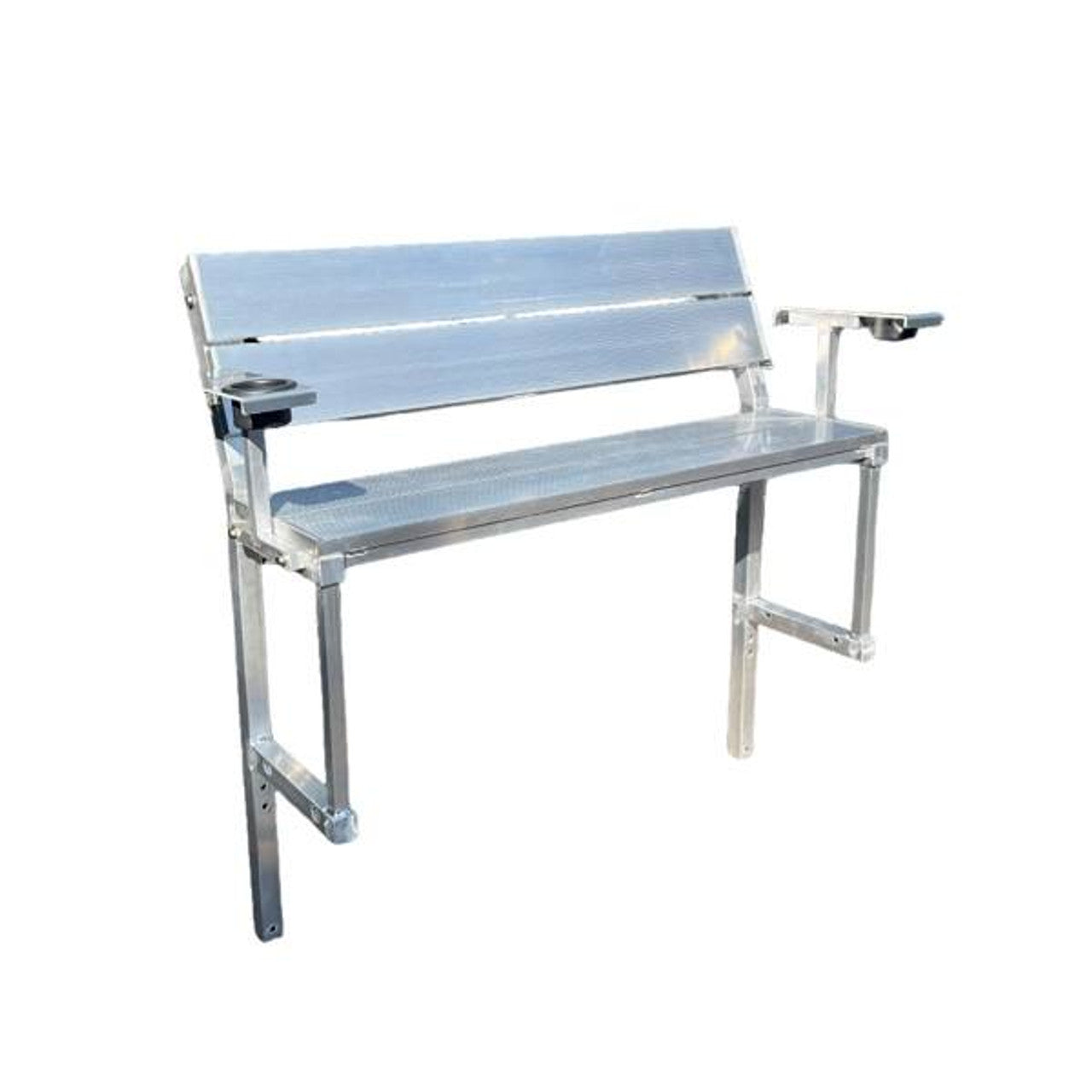 Patriot Docks Aluminum Bench Kit with Armrests