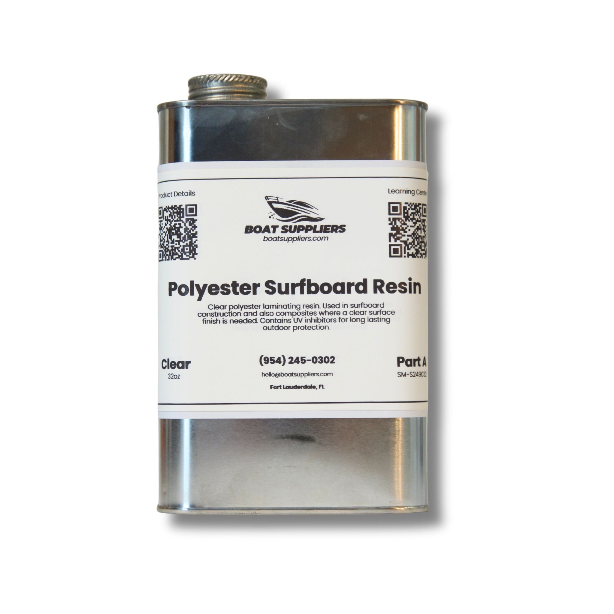 Clear Polyester Surfboard Resin