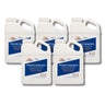 Five one-gallon jugs of marine-grade polyester layup resin grouped together, the 5 gallon bulk quantity option.