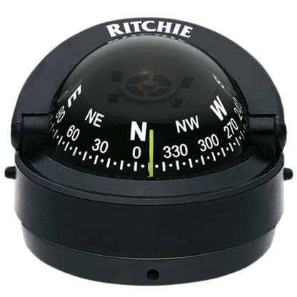 Ritchie S-53 Explorer Marine Compass, Surface Mount - Black