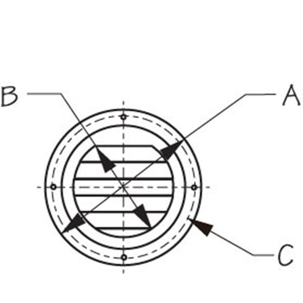 Sea Dog Stainless Steel Round Louvered Vent