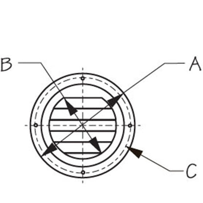 Sea Dog Stainless Steel Round Louvered Vent