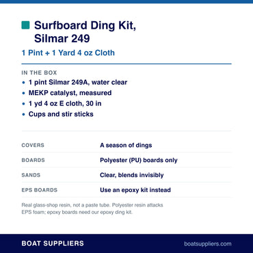 Silmar ding repair kit contents and coverage