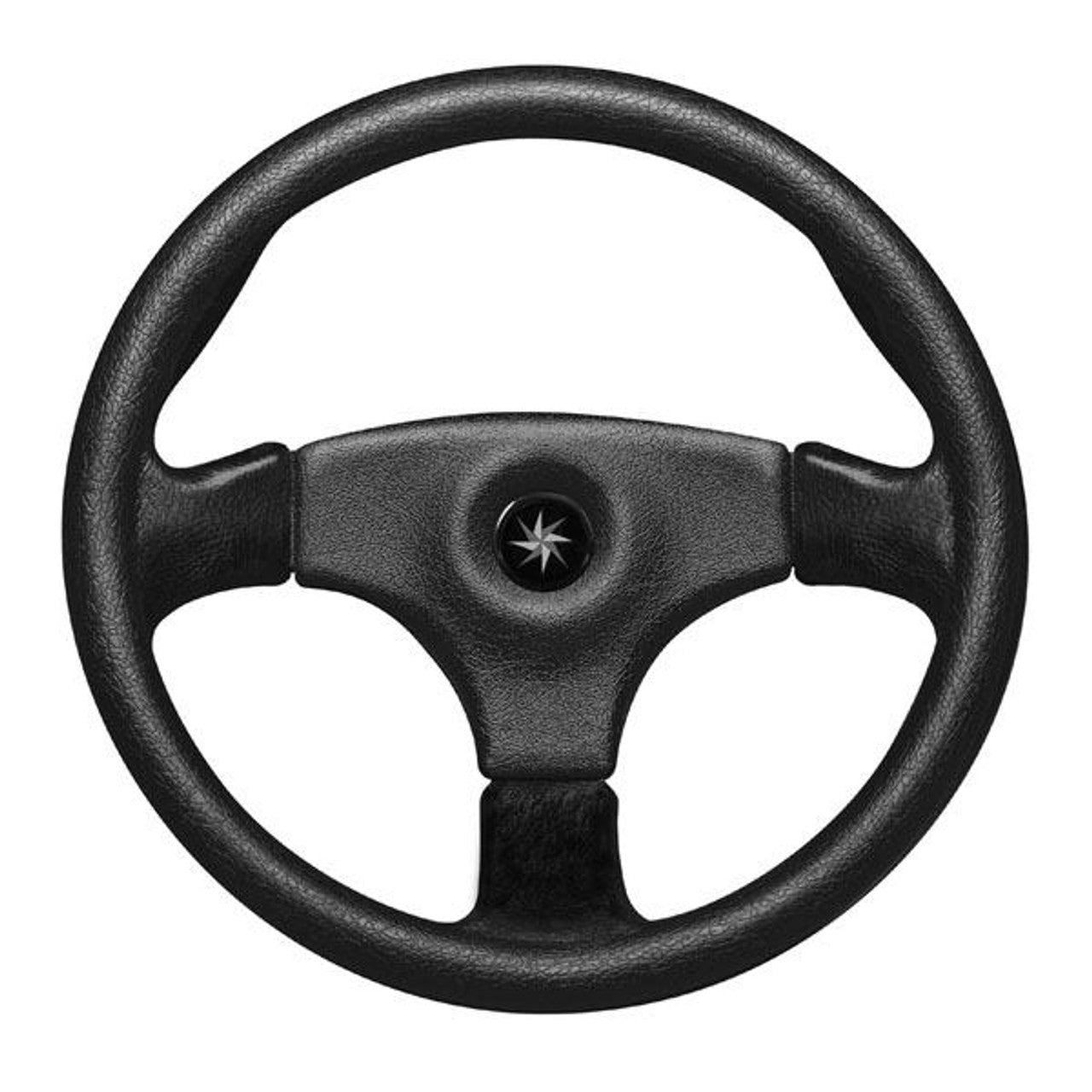 SeaStar 14" Stealth 3 Spoke Boat Steering Wheel w/cover