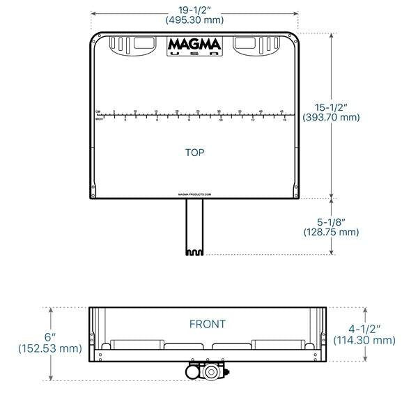 Tournament Series Bait & Filet Table w/ "LeveLock" Rod Holder Mount