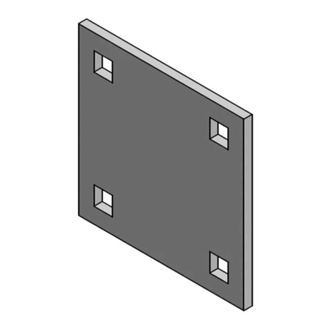 Tie Down Dock System Back-Up Plate
