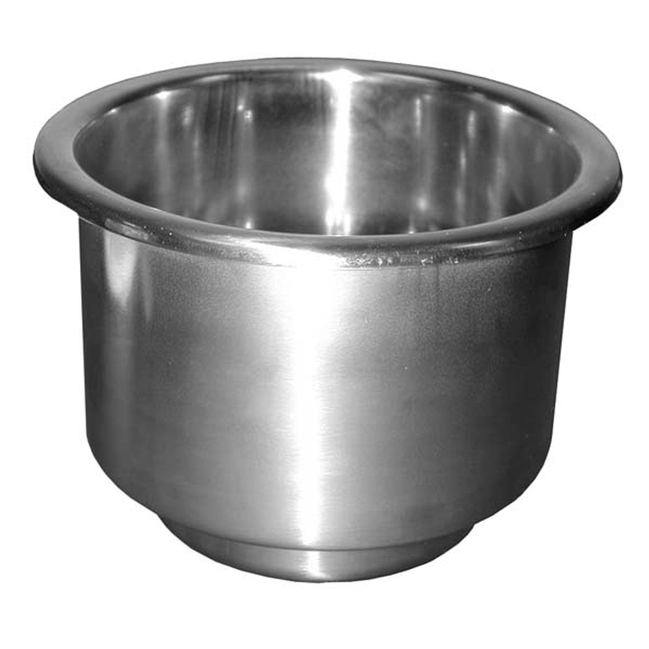 Stainless Steel Recessed Cup Holder with Drain