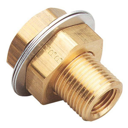 Moeller Fuel Bulkhead Fitting 1-4" NPT Female to 1-4" NPT Female