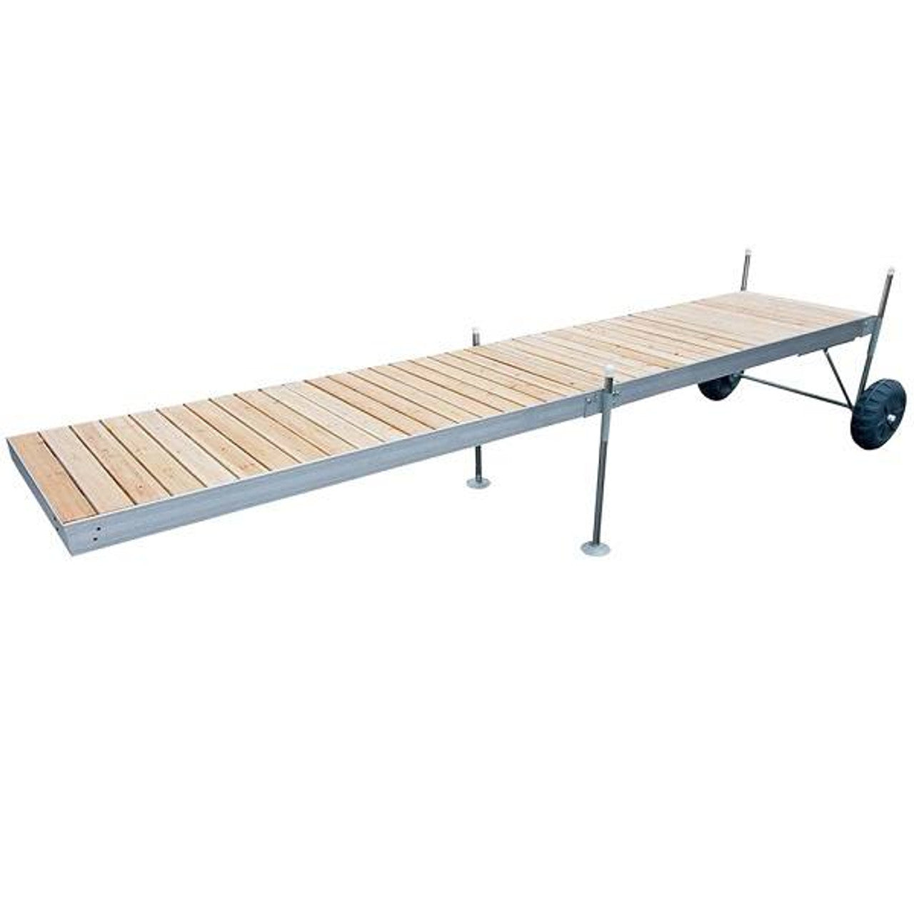 Tommy Docks 16' Roll-In Dock w/Cedar Decking