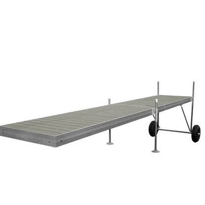 Tommy Docks 16' Roll-In Dock w/Gray Composite Decking