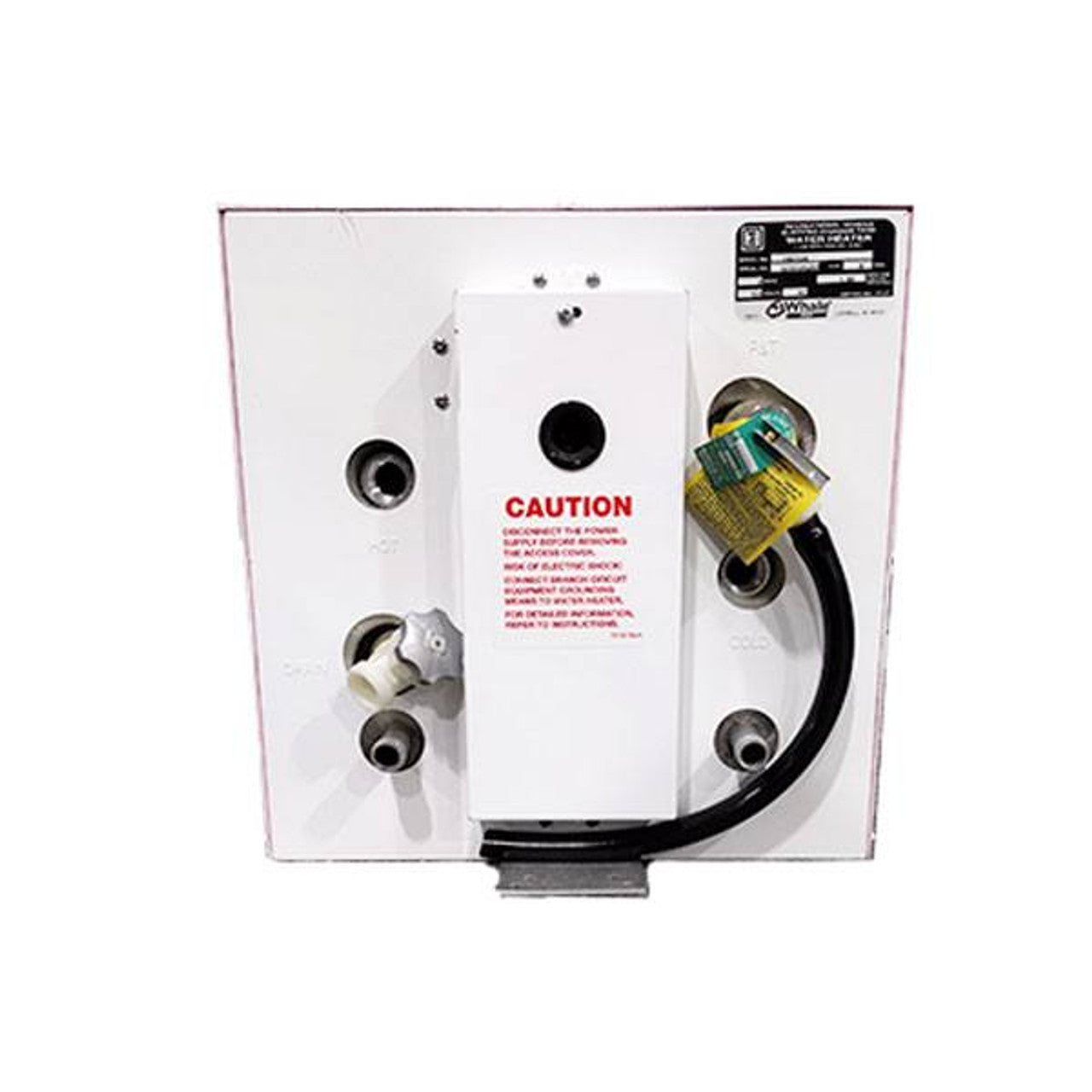 Whale 120V 6 Gallon White Epoxy Marine Water Heater w/Front Exchange
