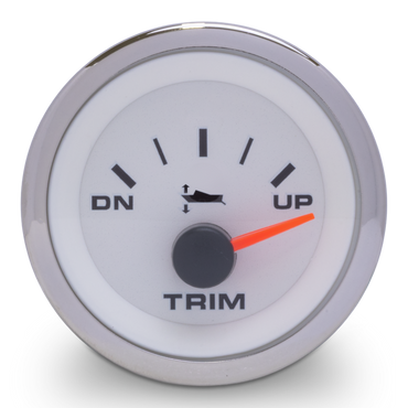 Sierra 62549P White Premier Pro Series Trim Gauge
