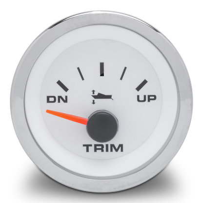 Sierra 62550P White Premier Pro Series Trim Gauge