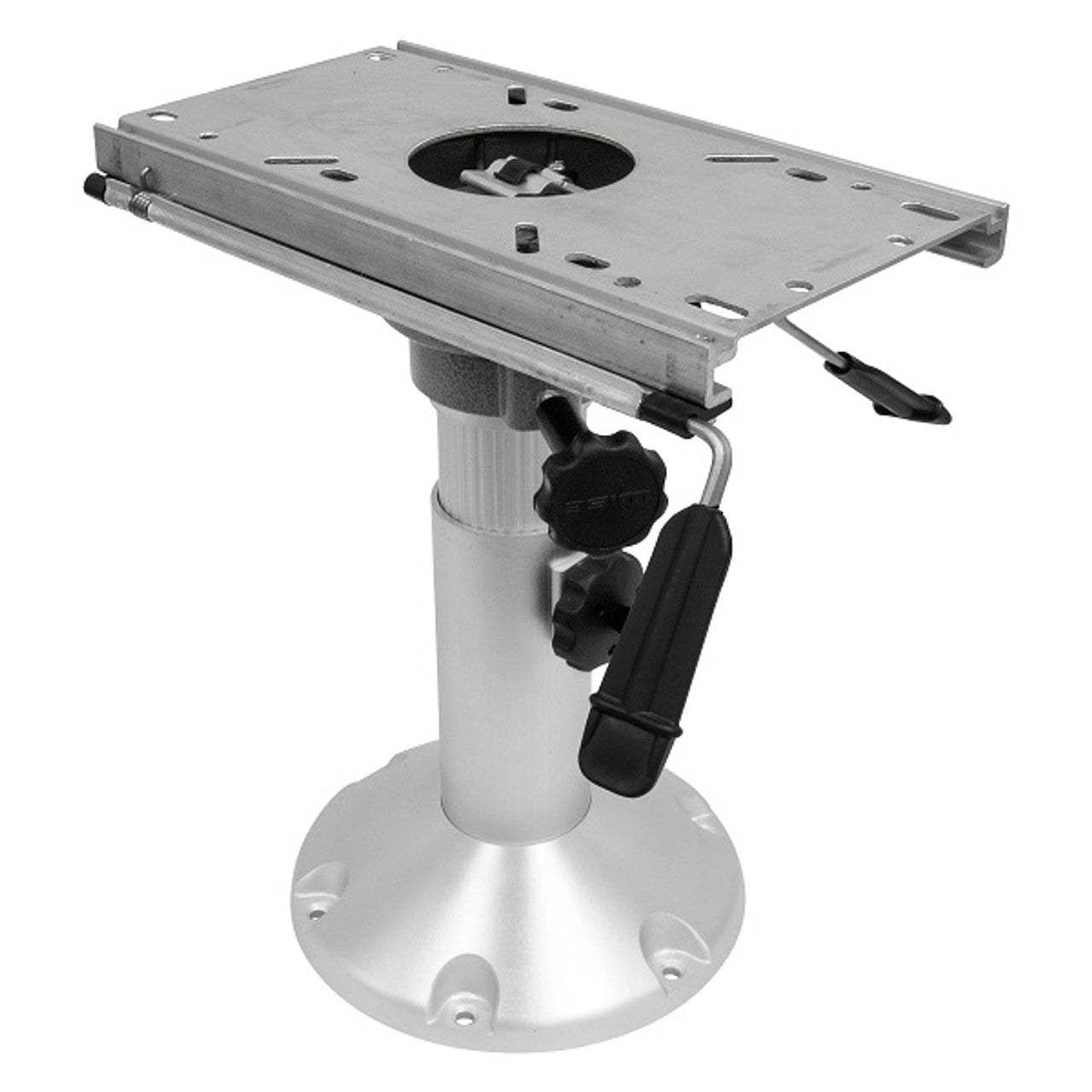 Wise 12"-18" Pedestal Seat Slide & Swivel - Fore & Aft Slide