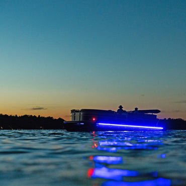 TH Marine Pontoon LED Flat Flexible Ribbon Strip Light Kit - Blue