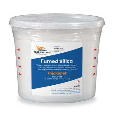 Boat Suppliers fumed silica thickener in a 5 quart tub, 1.25 gallons
