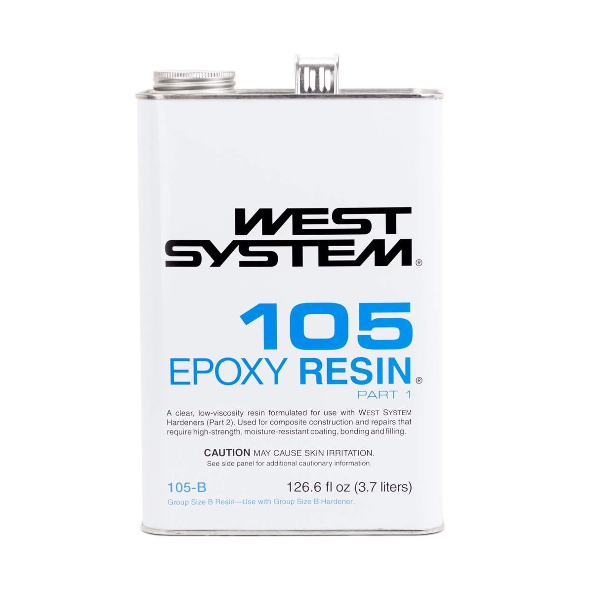 West System 105-B Epoxy Resin, 0.98 gallon (126.6 fl oz) can