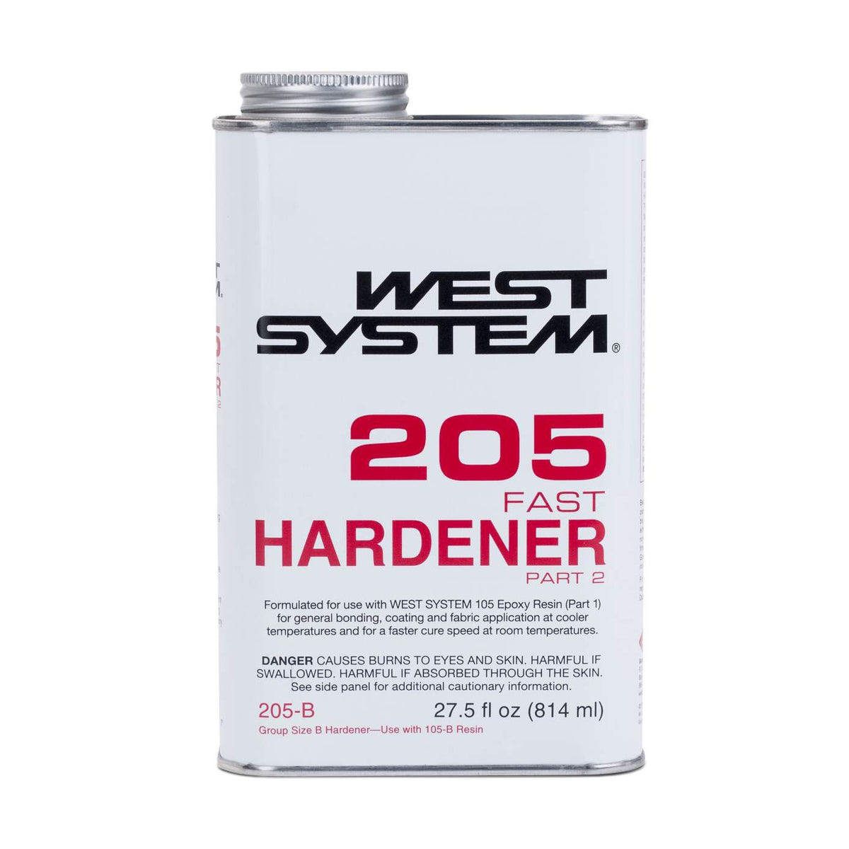 West System 205-B Fast Hardener, 27.5 fl oz can