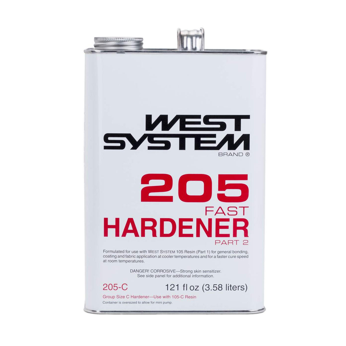 West System 205-C Fast Hardener, 0.94 gallon (121 fl oz) can