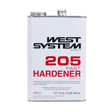 West System 205-C Fast Hardener, 0.94 gallon (121 fl oz) can