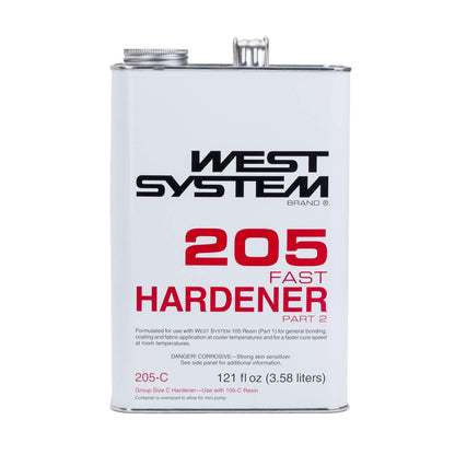 West System 205-C Fast Hardener, 0.94 gallon (121 fl oz) can
