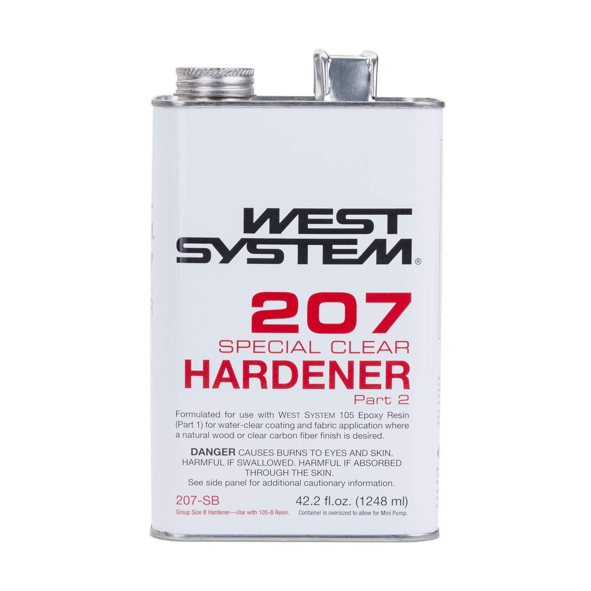 West System 207-SB Special Clear Hardener, 42.2 fl oz can