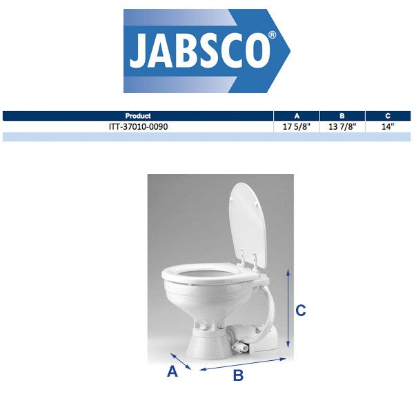 Jabsco 12V Electric Marine Toilet