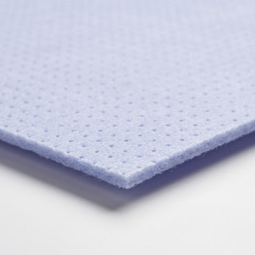 Close-up of the cut edge of Coremat Xi bulking mat showing its thickness