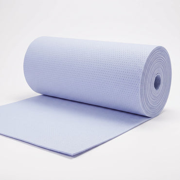 Roll of Coremat Xi core bulking mat, 39.37 inch wide, showing its dot pattern