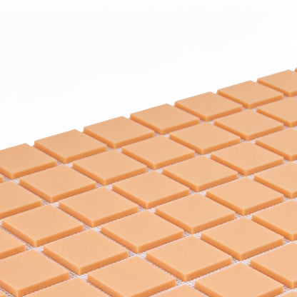 Contoured PVC foam core: small square foam blocks scored through and held on a fiberglass scrim.