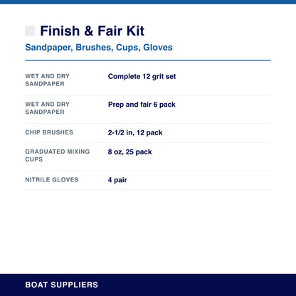 Finish & Fair Kit specifications