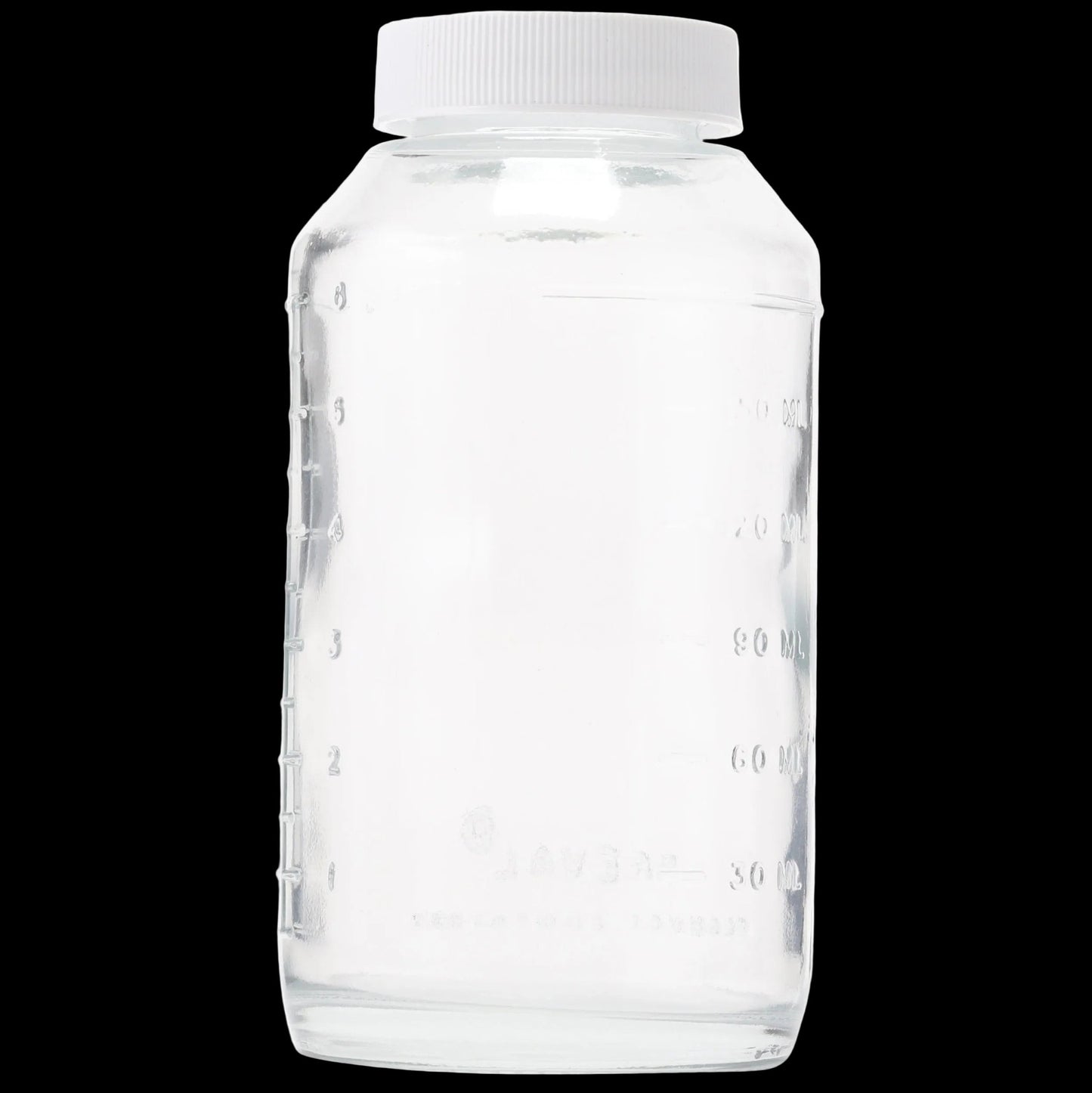Preval 6 oz glass reservoir jar with graduation marks and dip tube