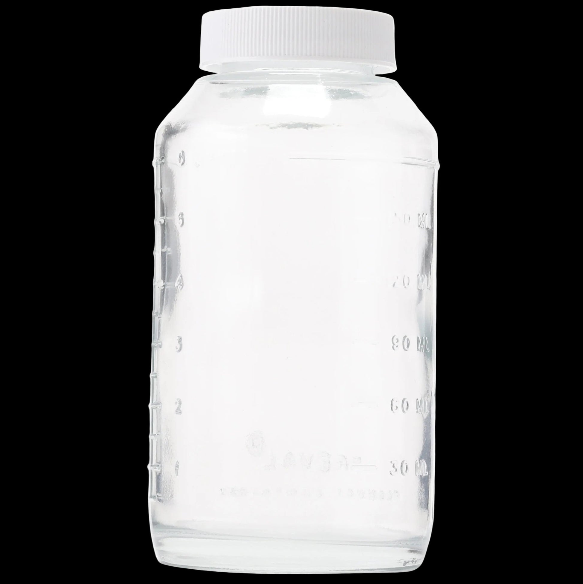 Preval 6 oz glass reservoir jar with graduation marks and dip tube